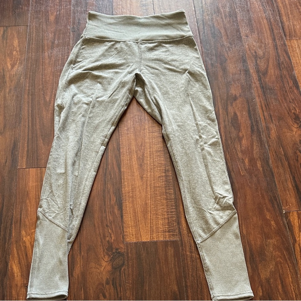 High-Waisted Olive Green Leggings